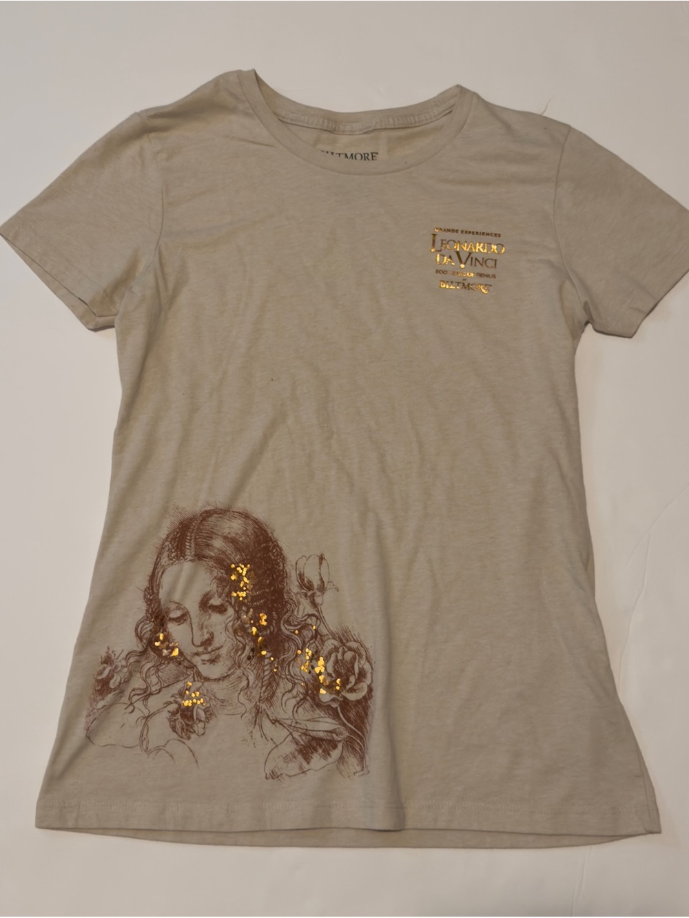 Biltmore Leonardo Da Vinci Limited Edition Women’s T-shirt Size Large